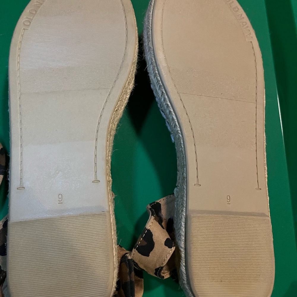 Leopard Print Women's Espadrille Sandals - Picture 3 of 5